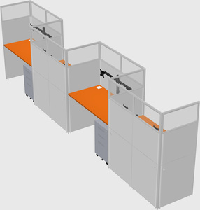 Rectangular cubicles