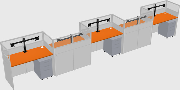 Rectangular cubicles