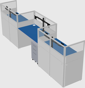 Rectangular cubicles