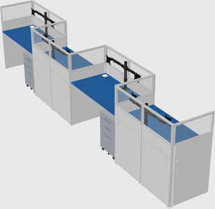 Rectangular cubicles
