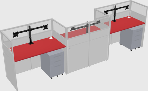 Rectangular cubicles