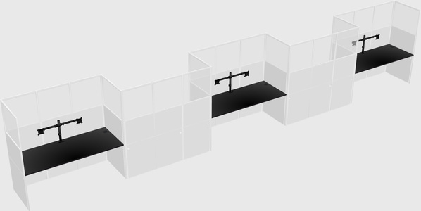 Rectangular cubicles