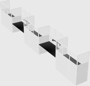 Rectangular cubicles