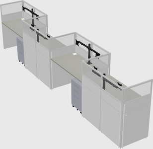 Rectangular cubicles