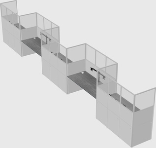 Rectangular cubicles