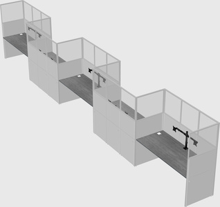 Rectangular cubicles