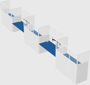 Rectangular cubicles