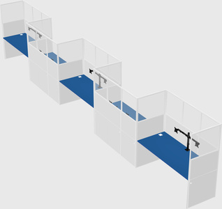 Rectangular cubicles