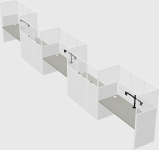 Rectangular cubicles