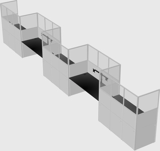 Rectangular cubicles