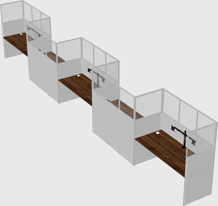 Rectangular cubicles