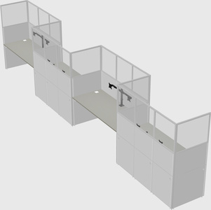 Rectangular cubicles