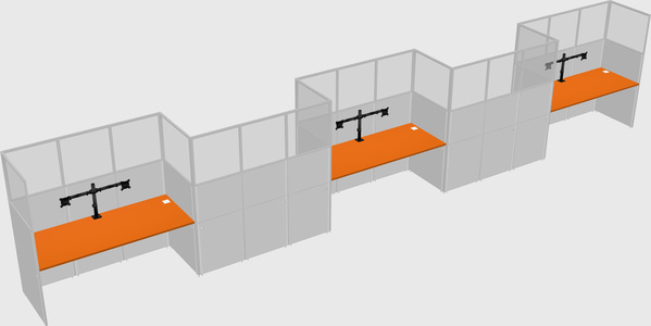 Rectangular cubicles