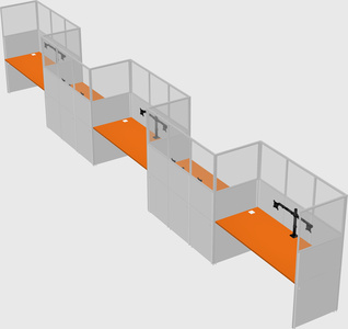 Rectangular cubicles