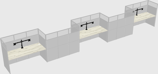 Rectangular cubicles