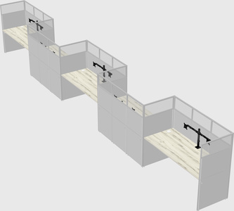 Rectangular cubicles
