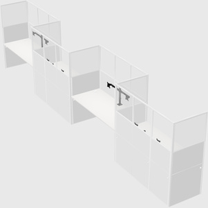 Rectangular cubicles