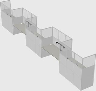 Rectangular cubicles