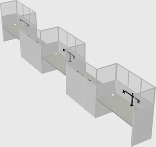 Rectangular cubicles