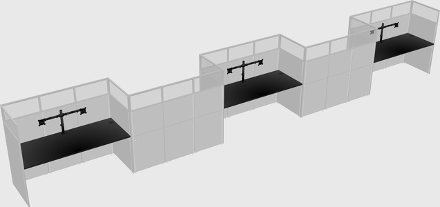 Rectangular cubicles