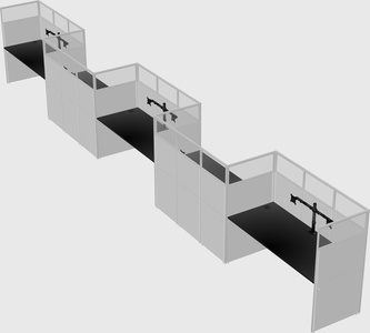 Rectangular cubicles