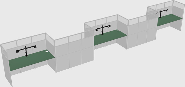 Rectangular cubicles