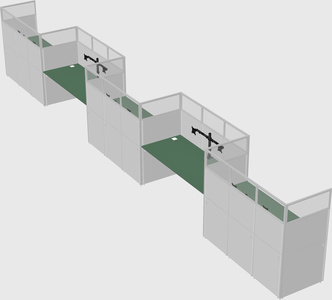 Rectangular cubicles