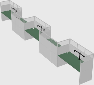 Rectangular cubicles