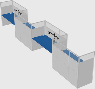 Rectangular cubicles