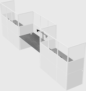 Rectangular cubicles