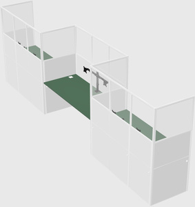 Rectangular cubicles