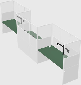 Rectangular cubicles