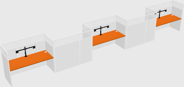 Rectangular cubicles