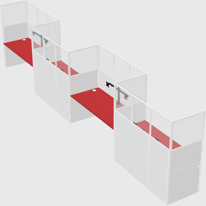 Rectangular cubicles