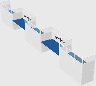 Rectangular cubicles