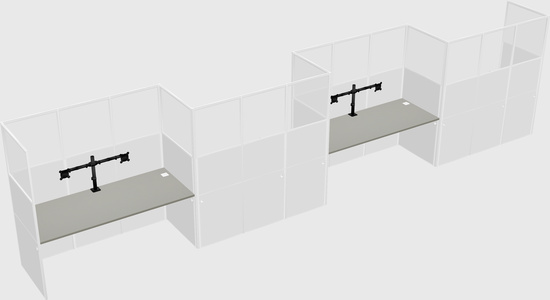 Rectangular cubicles