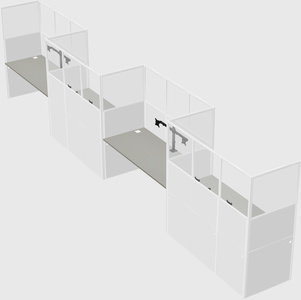Rectangular cubicles