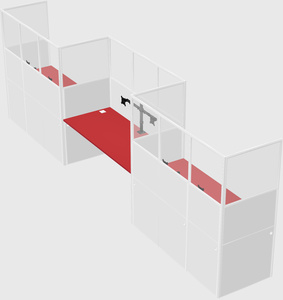 Rectangular cubicles