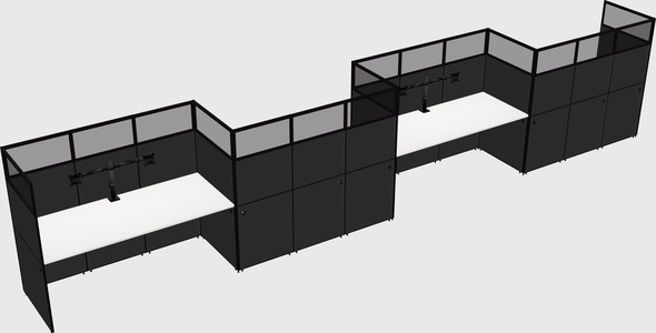 Rectangular cubicles