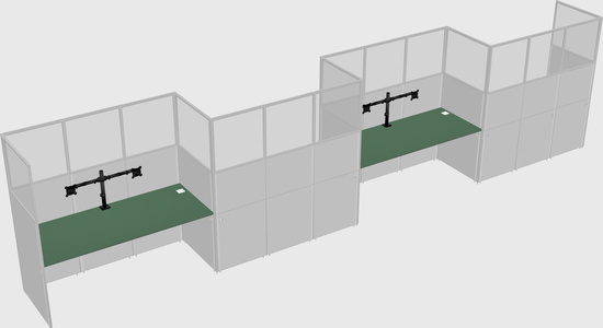 Rectangular cubicles