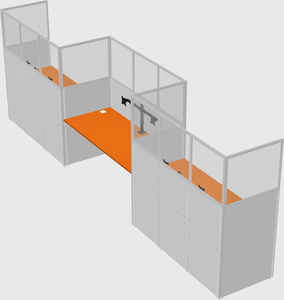 Rectangular cubicles