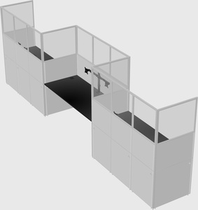 Rectangular cubicles