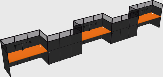 Rectangular cubicles