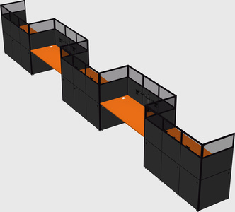 Rectangular cubicles
