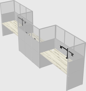 Rectangular cubicles