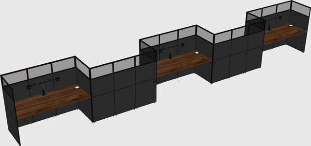 Rectangular cubicles