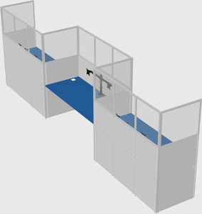 Rectangular cubicles