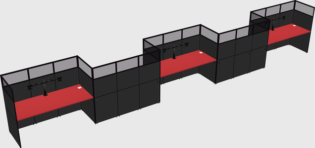 Rectangular cubicles