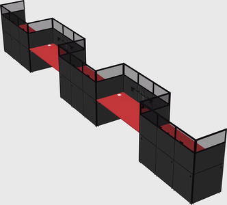 Rectangular cubicles