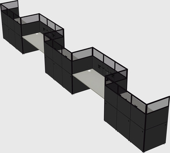 Rectangular cubicles